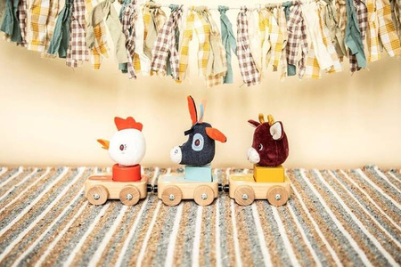 LILLIPUTIENS Zestaw 3 drewnianych pojazdów Farma 12+