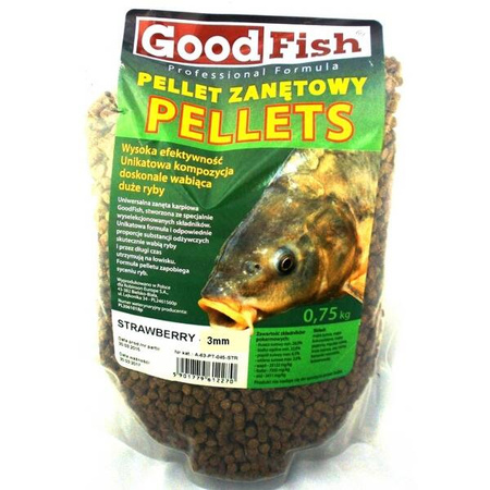 Mikropellet zanętowy GF 3mm, truskawka, 0,75kg GoodFish A-63-PT-030-STR