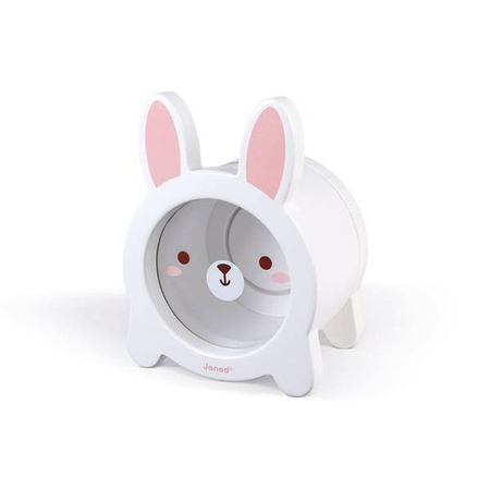 Drewniana skarbonka Królik, Janod 