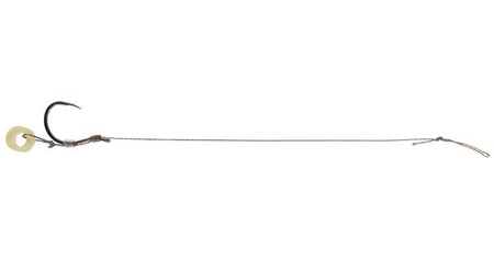 PRZYPON METHOD FEEDER - Z GUMKĄ - hak z zadziorem nr 10 / plecionka: 0.12mm/10cm - op.8szt. MIKADO HMFB213G-10