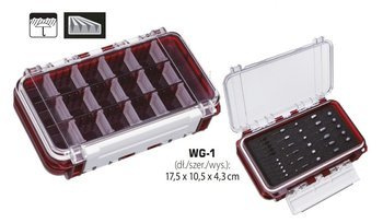 Wodoszczelne pudełko MEIHO-VERSUS Waterguard WG-1 175x105x43 mm czerwone/przeźr.    DRAGON JME-WATER.GUARD.WG-1