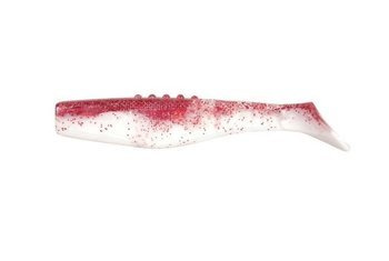 Ripper  Phantail PRO - BLOOD SPLASH 2"/5cm 5szt./bag WHITE/CLEAR red glitter PROMOCJA    DRAGON CHE-PT20D-10-938