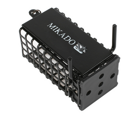 KOSZYCZEK ZANĘTOWY Z PAZUREM KWADRATOWY (25x30x44) 50g - CZARNY - op.10szt MIKADO AMKZ-01-50-B