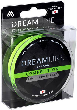 PLECIONKA DREAMLINE FLUO GREEN 0.14mm\12.98kg\300m - op. 1szp. MIKADO ZDL000FG-300-014