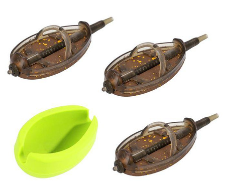 KOSZYKI DO METODY METHOD FEEDER DOUGLAS Q.M.F. SYSTEM L KOMPLET - 20+30+40g + FOREMKA - op.1kpl. MIKADO AMFN-QMF-3L-SETB