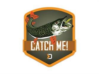 Naklejka Delphin CatchME! SZCZUPAK 9x8cm Delphin (759010158)