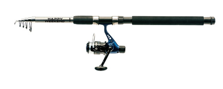 ZEST.WĘDKARSKI JAX. HAPPY WEEKEND WĘDKA 2,40 5-25G+KOŁOWROTEK+ŻYŁKA WJ-HWA24025