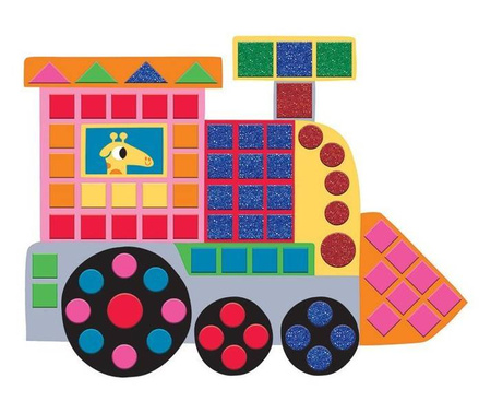 Zestaw kreatywny Mozaika Pojazdy 3+, Janod