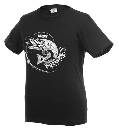 KOSZULKA JAXON CZARNA SZCZUPAK S JAXON UR-KB005S