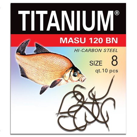 Haczyk Titanium MASU (10 szt.), rozm. 8 Robinson 02-P-120BN-08