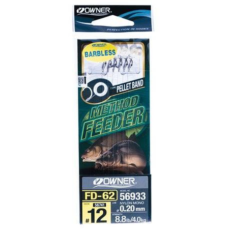 (R) PRZYPON OWNER METHOD FEEDER FD-62 HACZYK 14+PRZYPON 0,18 MM 1X6SZT HO-FD6214