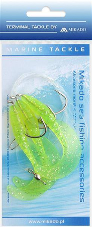 ZESTAW MORSKI - TREBLE PILK TWIST RIG 6cm - hak 3x4/0 MIKADO LS-C168