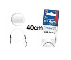 Przypon  Invisible Fluorocarbon 25 kg BIG GAME 40 cm 2 szt.    DRAGON PDF-.51-725-40