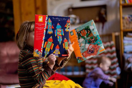 Zestaw kreatywny Papierowe rakiety z wyrzutnią 7+, Janod