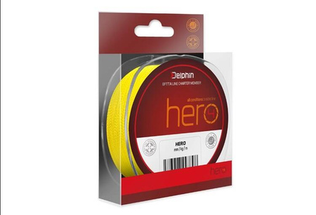 Delphin HERO 4 / fluo żółta 0,50mm 41,7kg 117m Delphin (101004631)