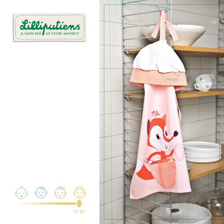 LILLIPUTIENS Fartuch i czapka kucharska Mały kucharz, Lisiczka Alice, 4+
