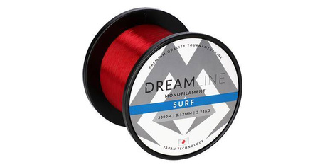 ŻYŁKA SURFCASTINGOWA DREAMLINE SURF (RED) - 0.12mm / 2.24kg / 3000m - 1 szp. MIKADO