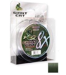 Plecak  Giant Cat 8X Braid 300 m 120 lb ciemnozielona    DRAGON TDC-40-30-212