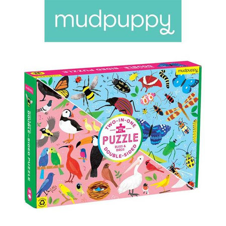 Mudpuppy Puzzle dwustronne Robaki i ptaki 100 elementów 6+