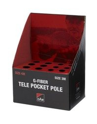 DAM G-FIBER TELE POCKET POLE DISPLAY 3M+4M / 12PCS DAM 65936