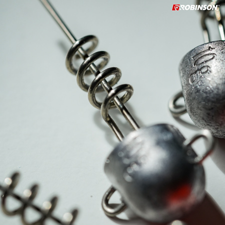 Główka z wkrętem do przynęt gumowych 20g, 3szt Robinson 84-GW-020