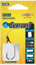 HACZYK Z PRZYPONEM SURFCAST - CHINU Nr 4 BN / 0.30mm / 200cm - torebka 10szt. MIKADO HSCP10024-4B-030