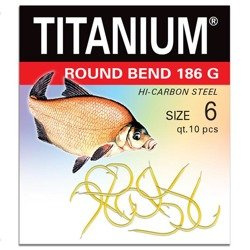 Haczyk Titanium ROUND BEND (10 szt.), rozm. 6 Robinson 02-P-186G-06