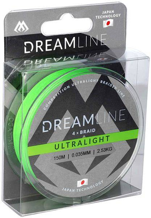 PLECIONKA - DREAMLINE ULTRALIGHT - 0.047mm/3.87kg/150m - FLUO ZIELONA - op. 1szp. MIKADO