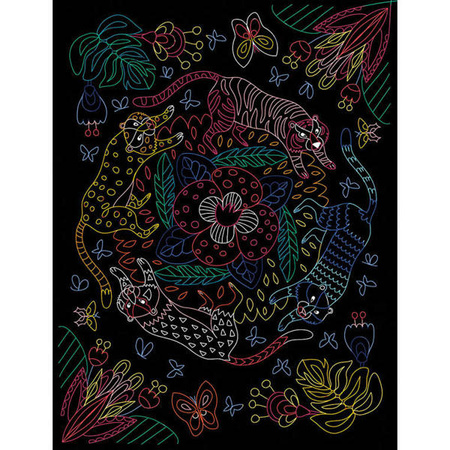 Multi - zestaw kreatywny 8 kreacji Wydrapywanki 7+, Janod