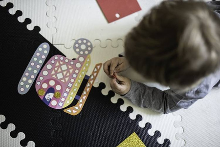 Zestaw kreatywny Mozaika Pojazdy 3+, Janod