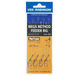 Przypon plecionka VDE-R quick stop Mega MF 502BM rozm. 8, śr. 0,150mm VDR Team 01-V-G502BM-08Q