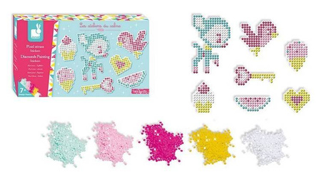 Zestaw kreatywny Cudowne kryształki Naklejki 7+, Janod