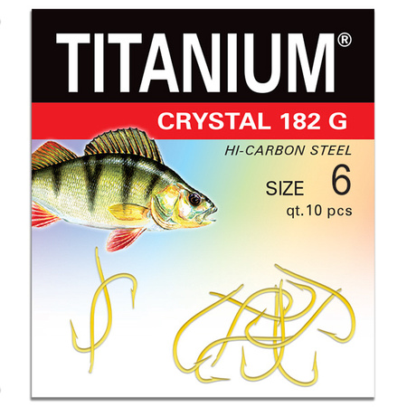 Haczyk Titanuim CRYSTAL (10 szt.), rozm. 6 Robinson 02-P-182G-06