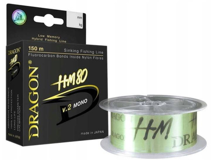 Żyłka HM80 v.2 MONO 150 m 0.142 mm/2.81 kg jasnozielona DRAGON PDF-30-00-114