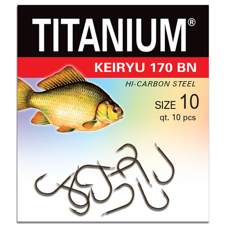 Haczyk Titanium KEIRYU (10 szt.), rozm. 10 Robinson 02-P-170BN-10