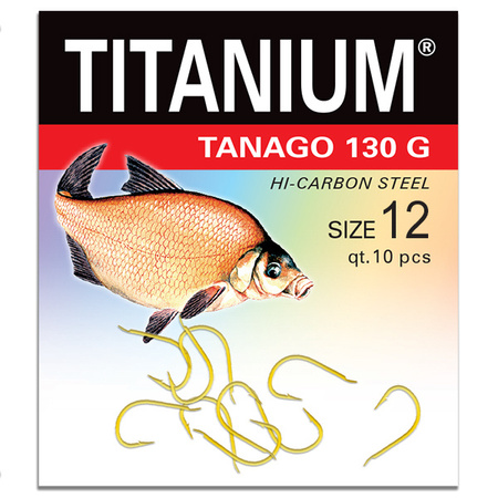 Haczyk Titanium TANAGO (10 szt.), rozm. 12 Robinson 02-P-130G-12