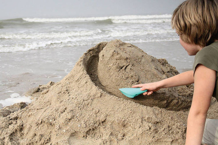 QUUT Zestaw 2 łopatek wielofunkcyjnych z piłeczką Cuppi Banana Blue, opakowanie zbiorcze 5 szt.