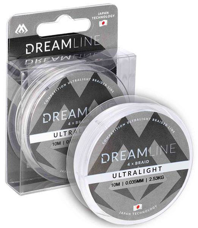 PLECIONKA DREAMLINE ULTRALIGHT WHITE NA OKONIA 0.035mm\2.53kg\10m - op. 1szp. MIKADO ZDL000W-10-0035