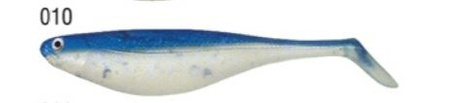 FLAT SHAD 9,5cm KOL. 10 BLUE GHOST OP.4SZT KONGER 338020010