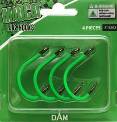 HAK NA SUMA, HAKI SUMOWE ANTYSTATYCZNE 4szt. MADCAT A-STATIC JIG HOOK# 8/0 DAM (55951)