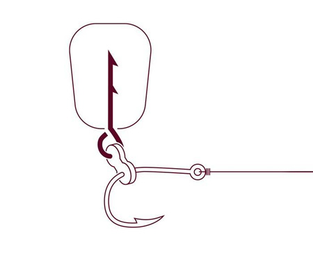 Pins Delphin STINGER + z silikonowym łącznikiem / czarny / 12szt. 5mm Delphin (101003498)