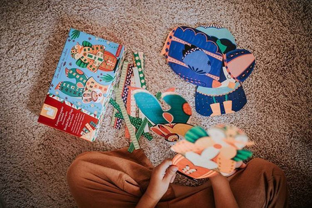 Zestaw kreatywny Papierowa przeplatanka Zabawne zwierzaki 5+, Janod