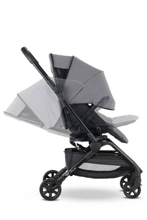 MINI by Easywalker Buggy TURN Kompaktowy wózek spacerowy z obrotowym siedziskiem 360° Soho Grey (z osłoną przeciwdeszczową w zestawie)