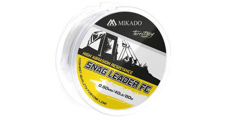 PRZYPON STRZAŁOWY - SNAG LEADER FC 40lbs/0.50mm/80m - op.1szt. MIKADO AMC-SL50FC