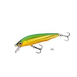 Wobler Cardiff Flügel Flat 5,0g 70mm 0-0,5m 005 Green Gold Floating Shimano (59VZNM70T04)
