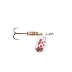 Błystka Mepps COMET DECORE srebrny / czerwone kropki nr 3