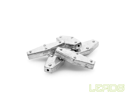 Delphin LEADS Sześciokąt z otworem / 5szt 25,0g Delphin (101005411)