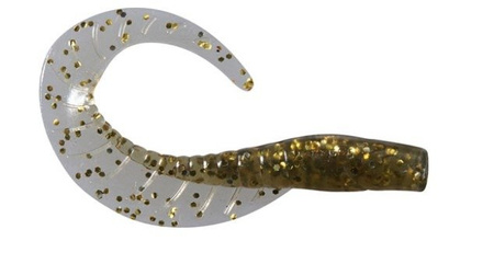 Twister MAGGOT 2"/5cm 20 szt. BROWN gold glitter DRAGON CHE-MG20S-38-002