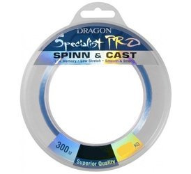 Żyłka  SPECIALIST Pro SPINN & CAST 300 m 0.35 mm/14.40 kg jasnoniebieska    DRAGON TDC-31-09-235