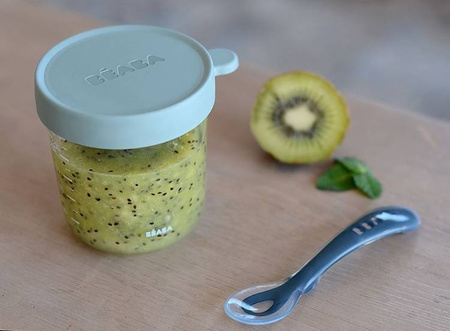 Beaba Pojemnik słoiczek szklany z hermetycznym zamknięciem 250 ml Eucalyptus Green